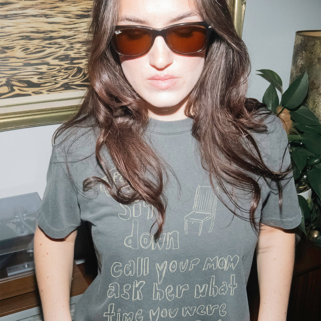 Sit Down and Call Your Mom Women's Boxy Tee