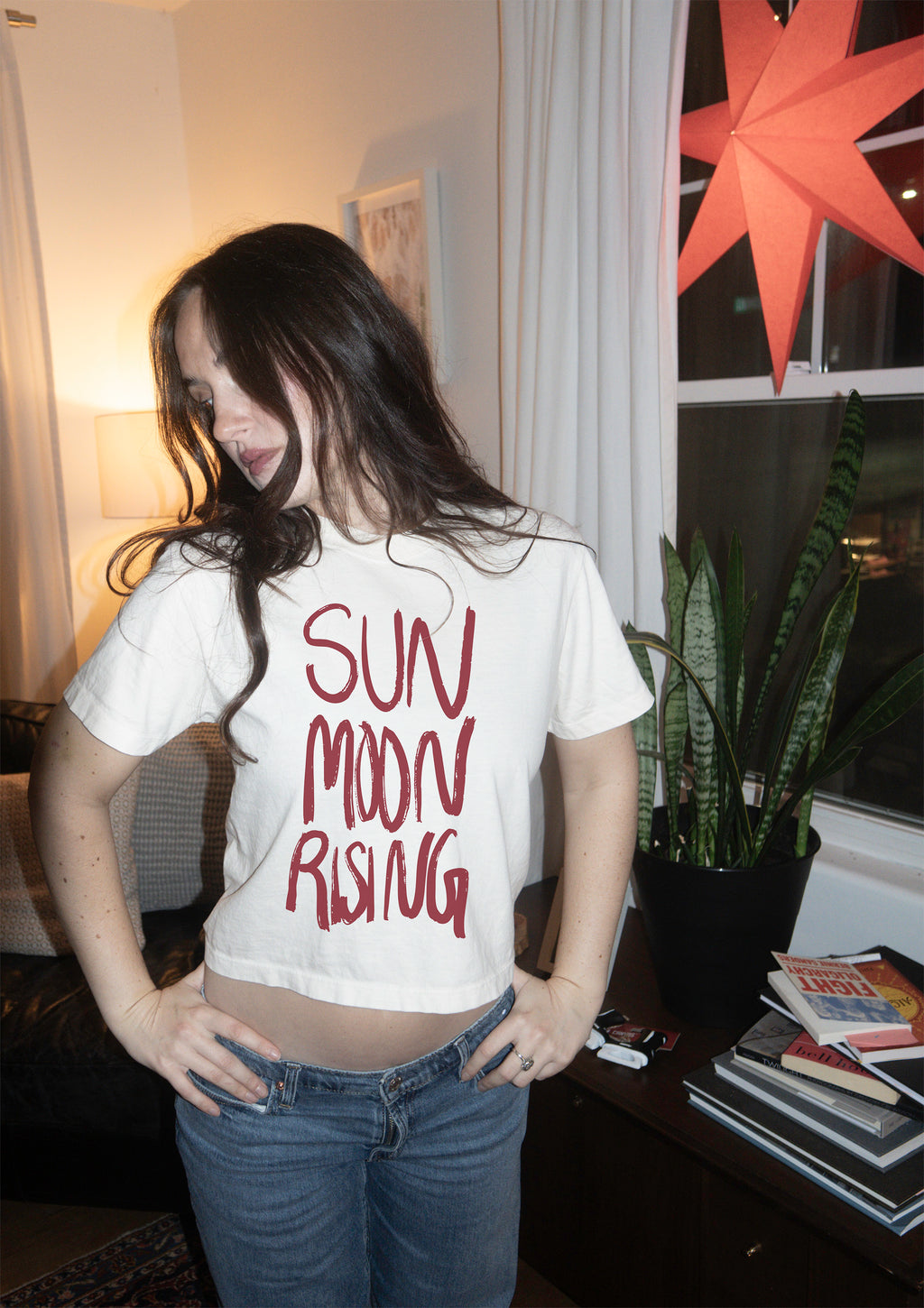 Sun Moon Rising Women's Boxy Tee